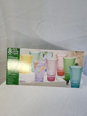 Colorful Acrylic Drinkware Set - Multicolor